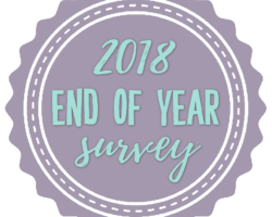2018 End of Year Book Survey + Reading Stats